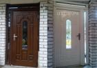 Наши работы по установке композитных дверей Vikking  в Латвии