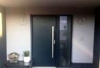 Наши работы по установке композитных дверей Vikking  в Латвии