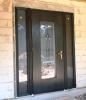 Наши работы по установке композитных дверей Vikking  в Латвии